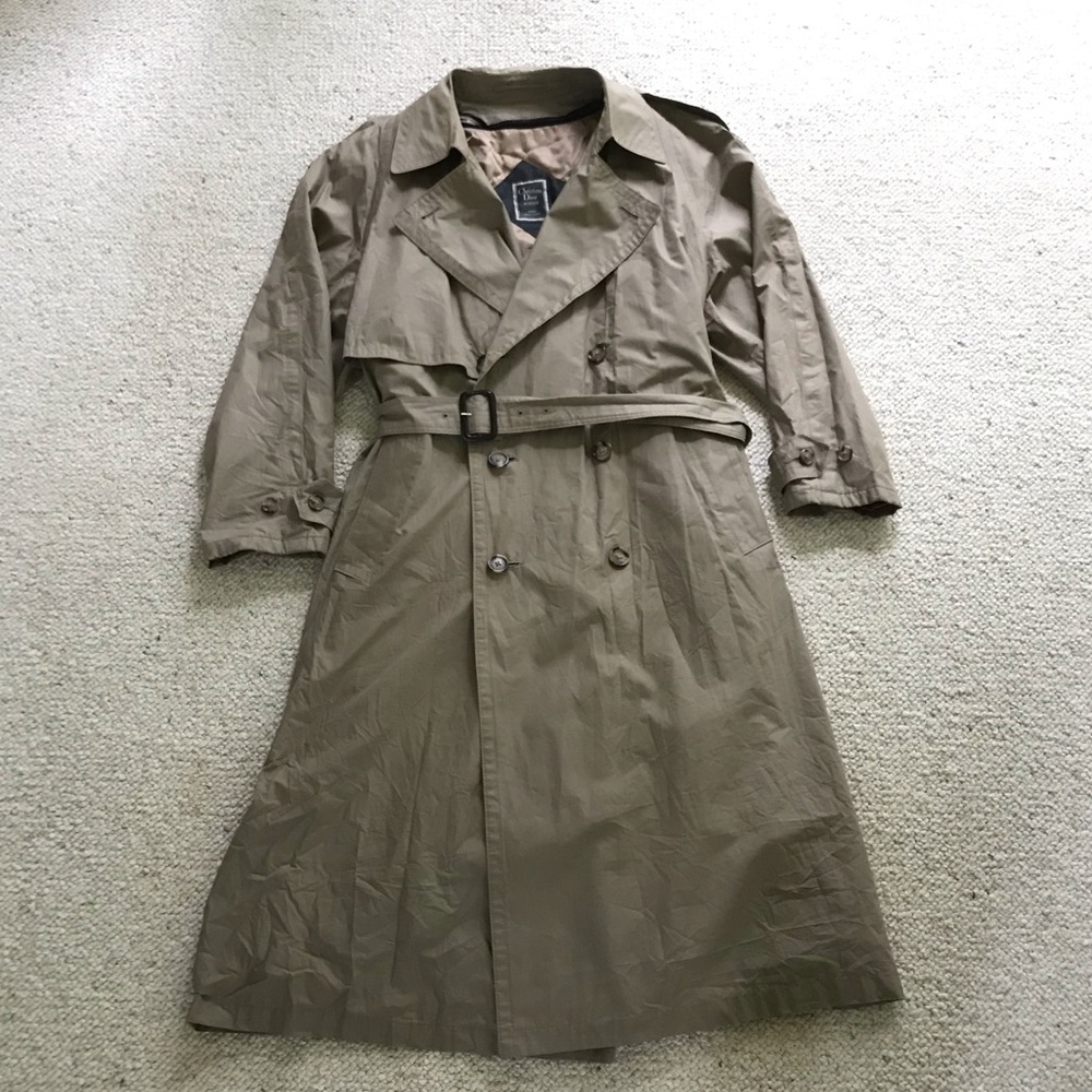 Christian Dior tan Trench Coat